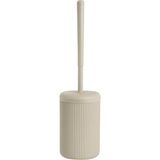 Vuralsin38 Beyaz-Siyah-Bej Çizgili Lüks Tuvalet Fırçası Seti – 30 cm Uzunluk | Modern, Şık ve Dayanıklı Banyo Aksesuarı | Kaymaz, Hijyenik Tasarım (Bej) - Option-1
