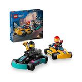 Vuralsin38 City Go-Kartlar ve Yarış Sürücüleri 60400-5 Yaş ve Üzeri Için Yarışçı Minifigürü Içeren Yaratıcı Oyuncak Yapım Seti (99 Parça) - 0 - Siyah