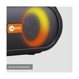 Vuralsin38 DS152 36W Kablosuz Bluetooth 5.1 Hoparlör - Rgb Aydınlatmalı Ipx5 Suya Dayanıklı Bt/aux/usb Girişli Tws Boombox Taşınabilir Hoparlör - 01-Siyah