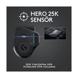 Vuralsin38 G G502 Lıghtspeed Kablosuz Oyuncu Mouse, Hero Sensör, 25.600 Dpı, 400 IPS Izleme Hızı, 1 Ms Bildirim Hızı, 114 gr Ağırlık, Siyah - 001-Renkli