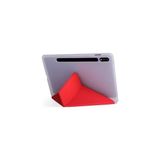 Vuralsin38 - Galaxy Tab S7 Fe Lte (T737-T736-T733-T730) ile Uyumlu Kılıf Kalem Bölmeli Standlı Akıllı Kapak - Pembe - Option-1 - Altın