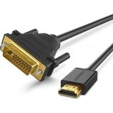 Vuralsin38 HDMI DVI 1080P Çift Yönlü Görüntü Aktarma Kablosu, 1.5 Metre - Option-1 - Ahşap