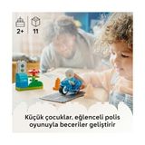 Vuralsin38 Kasabası Mavi Motosikleti 10471-2 Yaş ve Üzeri Çocuklar Için Memur Figürü, Koniler ve Trafik Işıkları Içeren Eğitici Oyuncak Yapım Seti, Çocuklar Için Hediye Fikri (11 Parça) - 0 - Siyah