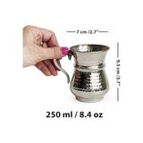 Vuralsin38 Kordonlu Bakır Maşrapa Bardak Nikel Kaplama - Option-1 - 0 - Siyah