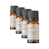 Vuralsin38 Monoville Adaçayı (Acı Elma) Uçucu Yağı 10 ML%100 Saf ve Doğal (Oil) (4 Paketi) - 001-Renkli - 100 x 100 cm