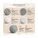 Vuralsin38 Shopexxtra 5 Başlıklı Selülit Giderici ve Tüm Vücut Masaj Aleti - Hız Ayarlı, Titreşimli Masaj Cihazı, Boyun, Sırt, Bacak, Karın ve Topuk Için Bölgesel Incelme ve Rahatlama Spa - 000-Siyah