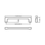 Vuralsin38 Siyah Renkli 224 mm Modern Kulp - 1BW-Beyaz - Ahşap
