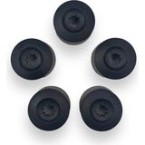 Vuralsin38 Tekerlek Jant Bijon Kapağı 5 Adet 1K0601173 Vw Tiguan ile Uyumlu 2021-2024 - (ClearEyelets)Black-RadiantOrchid - 13 inç