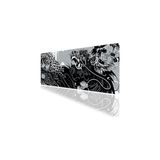 Vuralsin38 Tribal Ejder Temalı Oyun Gaming Klavye Mouse Pad Masa Matı 70X30CM Kaymaz Kauçuk Taban Dikişli Kenar - Option-1 - 0002 - Beyaz