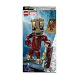 Vuralsin38 Yağmacı Tulumlu Groot 76341-10 Yaş ve Üzeri Çocuklar Için 3 Minifigürü, 2 Mermi Atıcı, 4 Eklemli Dokunaç ve 2 Askı Içeren Yaratıcı Oyuncak Yapım Seti, Hediye Fikri (604 Parça) - 0 - Siyah