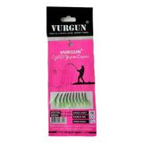 VURGUN 80gr 10 İğneli F2 Kısa Köstek Siyah İğne Yeşil Organze Çapari