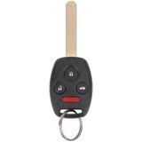 Vurkcy Anahtarsız Giriş Uzaktan Kumanda Kesilmemiş Araç Kontak Anahtarlığı, Honda Accord 2003-2007 ile Uyumlu, OUCG8D-380H-A için Değiştirme, 4 Düğme