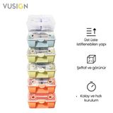 VUSIGN Açılır Kapaklı Şeffaf Ayakkabı Kutusu Ayakkabı Organizer 31.5x21x11 cm 10'lu Paket