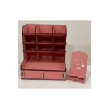 Vuslat Hediyelik Telefon Tutucu HEDİYELİ Çekmeceli Masa Üstü Kalemlik Organizer Pembe (25x23x15cm)