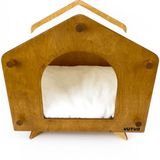 Vutvo Ahşap Kedi Evi