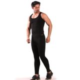 vuvutasarım Erkek Büyük Beden Yağ Yakan Zayıflatan Sauna Termal Takım Askılı Atlet Ve Tayt Takım