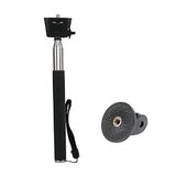 Vvhooy uzatılabilir alüminyum selfie Stick tek ayaklı sehpa tutucu için 1080p 4 K su geçirmez Sport Action kamera