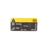 VW 2K0010008A Klima gazı Uyarı Etiketi Sticker Yapıştırma