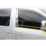 Vw Caddy 2004-2005-2006-2007-2008-2009 Krom Cam Çıtası 4 Parça Paslanmaz Çelik - 315 Gri