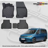 Vw Caddy Paspas Derin Havuzlu 2021 Sonrası BOSSE Premium Paspas - Siyah