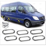 VW Crafter Krom Yan Reflektör Çerçevesi 6 prç. 2006-2016