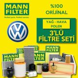 Vw Golf 4 1.6 Mann-filter Filtre Bakım Seti (1998-2006)