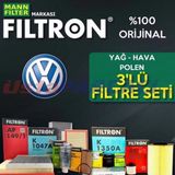 Vw Golf 5 1.6 Mann Filtron Filtre Bakım Seti 2004-2009