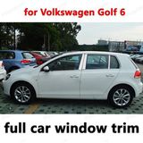 Vw golf 6 cam çerçevesi kenar çıtası krom tamtur 2008 / 2012 12 parça