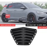 Vw Golf 7 7.5 2012-2020 Uyumlu Kelebek Cam Izgarası Kelebek Cam Vizörü Havalandırma Sağ Sol Takım Parlak Siyah