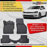 Vw Golf 7 Paspas 7,5 Paspas Araca Özel 2013-2020 Derin Havuzlu Bosse North Serisi - Siyah