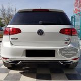 Vw Golf 7 Uyumlu Araca Ozel Parlak Siyah Oem Arka Difuzor Highline Difizor Tirnakli Krom Egzoz Cikisli Arka Tampon Eki Ithal 1.Sinif
