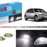 Vw Golf4 LED Plaka Aydınlatma Ampul Seti FEMEX Parlak Beyaz