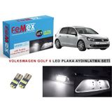 Vw Golf6 LED Plaka Aydınlatma Ampul Seti FEMEX Parlak Beyaz