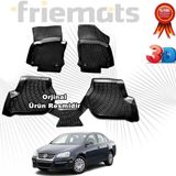 VW JETTA 3D Havuzlu Paspas 2005-2010 Arası Siyah 4 Parça Friemats