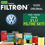 Vw Passat 1.6 Mann Filtron Filtre Bakım Seti (2005-2010)