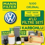 Vw Passat 1.6 TDI Mann-filter Filtre Bakım Seti (2009-2010)
