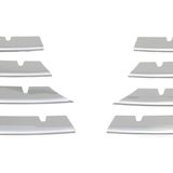 Vw Passat 3c 2005-2011 Model Arası Krom Ön Panjur 8 Parça Paslanmaz Çelik - 315 Gri