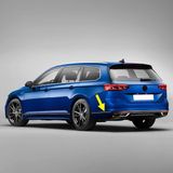 Vw Passat B8.5 Variant Sw 2020-2023 Arka Tampon Sol Köşe Kromaj Çıta