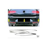 VW Passat B8 Krom Arka Tampon Alt Çıtası 3 Parça 2015-2019 PÇelik