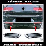 Vw Passat B8 Krom Egzos Çıkış Görünümü Difüzör 2014-2019 P.Çe...