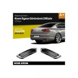 Vw Passat B8 Krom Egzoz Gorunumu Difuzor R Line Still 2 Parca 2015-2019