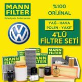 VW Polo 1.4 Tdi Mann-filter Filtre Bakım Seti (2003-2009)