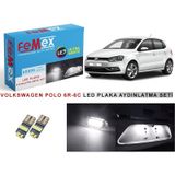 Vw Polo 6r 6c LED Plaka Aydınlatma Ampul Seti FEMEX Parlak Beyaz