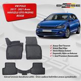 VW Polo Paspas Araca Özel 2018 - 2021 BOSSE 3D Havuzlu Oto Paspas - Siyah