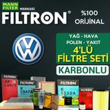 Vw Scirocco 1.4 Tsi Filtron Filtre Bakım Seti 2009-2014 Cax