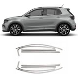 Vw T-Cross Cam Çerçevesi Kenar Çıtası Krom Tamtur 10 Parça