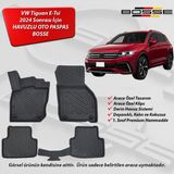 VW Tiguan Paspas Araca Özel (E-Tsi) 2024 Sonrası BOSSE 3D Havuzlu Oto Paspas - Siyah