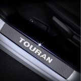 VW Touran Carbon Fiber Kapı Eşiği Yazısı Sticker Boya Koruma