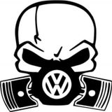 VW Volkswagen Maskeli Kuru Kafa Oto Sticker araba Yapıştırma