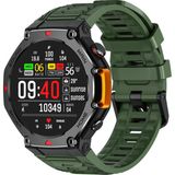 Vwar -Harvox Rx-4 Outdoor Akıllı Saat 1.45 inç Ekran ile Bluetooth Bağlantı ve Kalp Ritmi Takibi - Yeşil